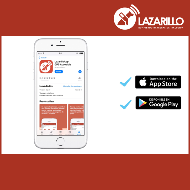 App Lazarillo Invitado a Reunión de Adultos